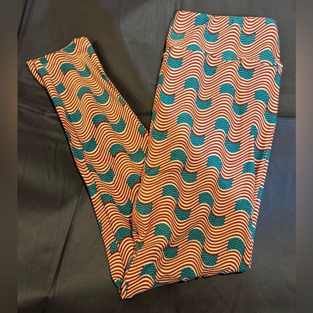 Lularoe American Flag TC Leggings